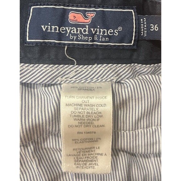 Vineyard Vines Breaker Shorts Performance Mens 36 Khaki Flat Front Stretch Golf - Picture 4 of 6